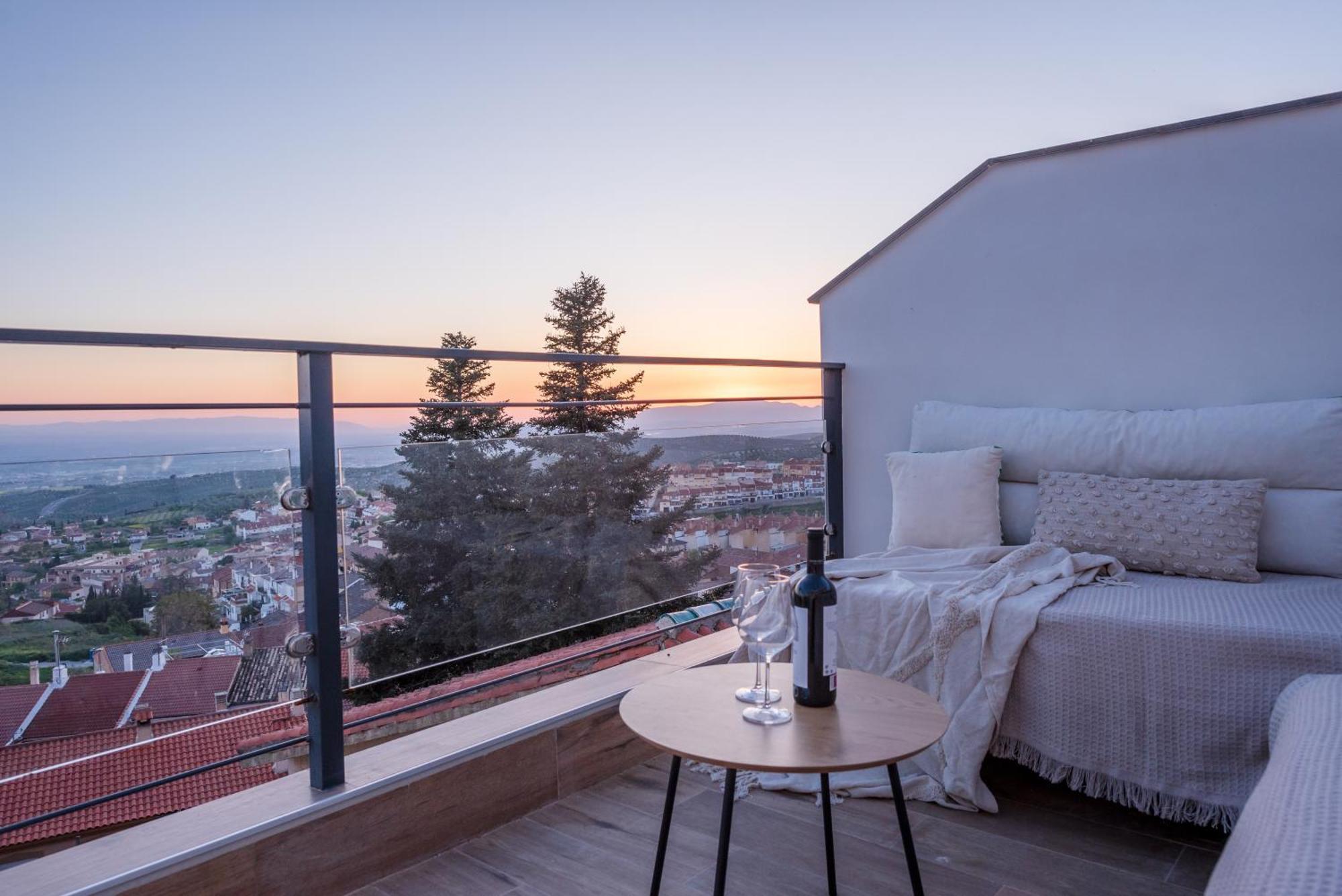 Villa Casa Penalisa Con Jacuzzi, Barbacoa, Chimenea Y Vistas Panoramicas A Granada Alfacar Exterior foto