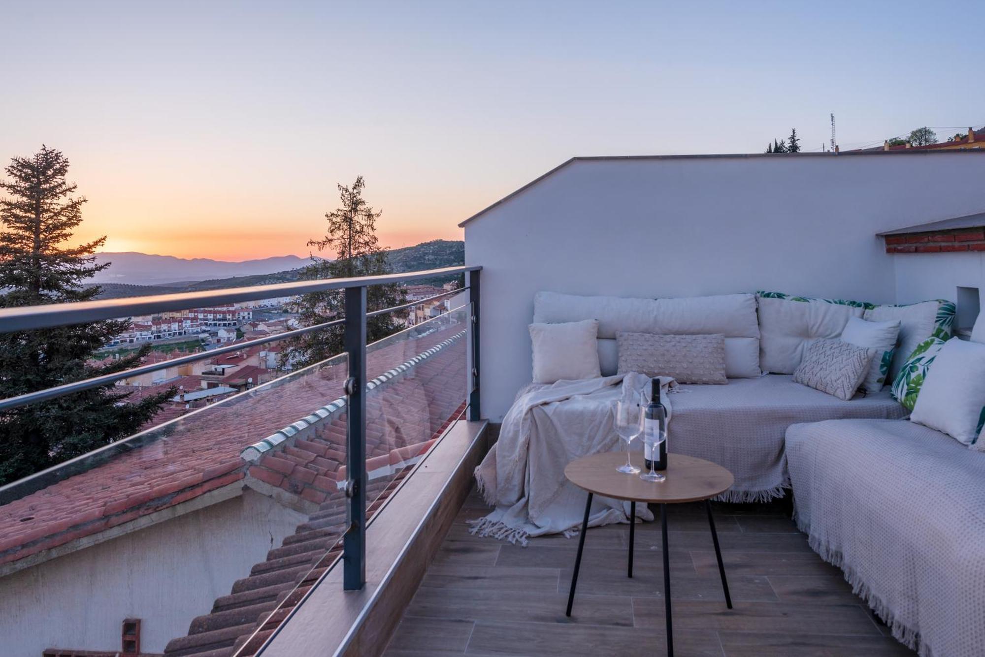 Villa Casa Penalisa Con Jacuzzi, Barbacoa, Chimenea Y Vistas Panoramicas A Granada Alfacar Exterior foto